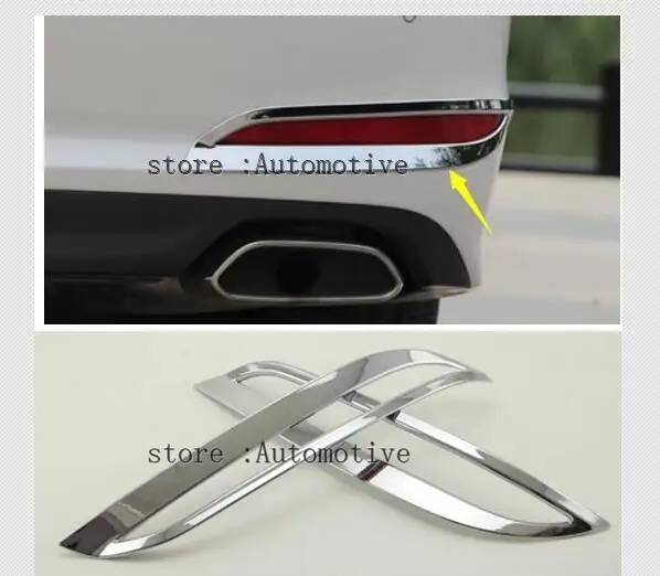 

For Hyundai Sonata i45 2015 2016 2017 Chrome Rear Bumper Reflector Fog Light Lamp Cover Trim Foglight Molding Garnish Frame