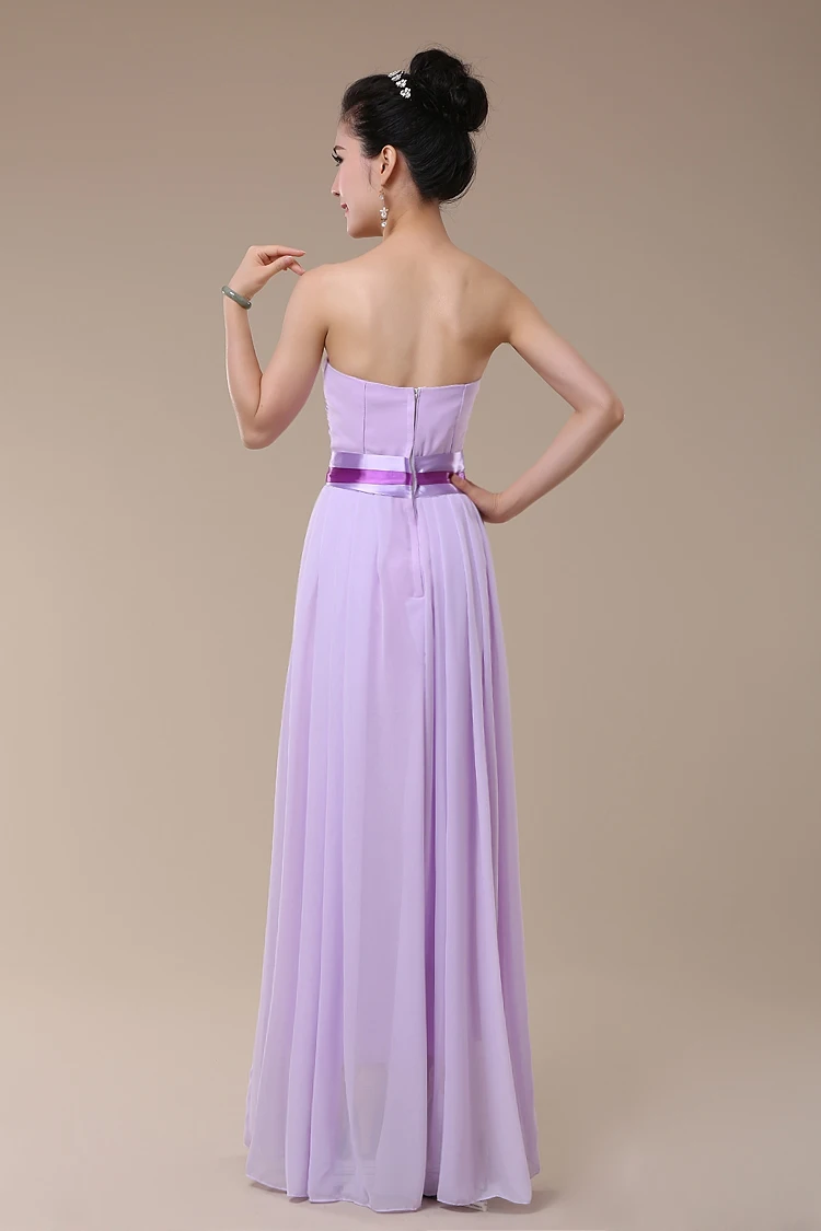 Robe longue violette pour demoiselle d'honneur, belle fille coréenne, à la mode, groupe de sœurs, livraison gratuite, nouvelle collection 2016