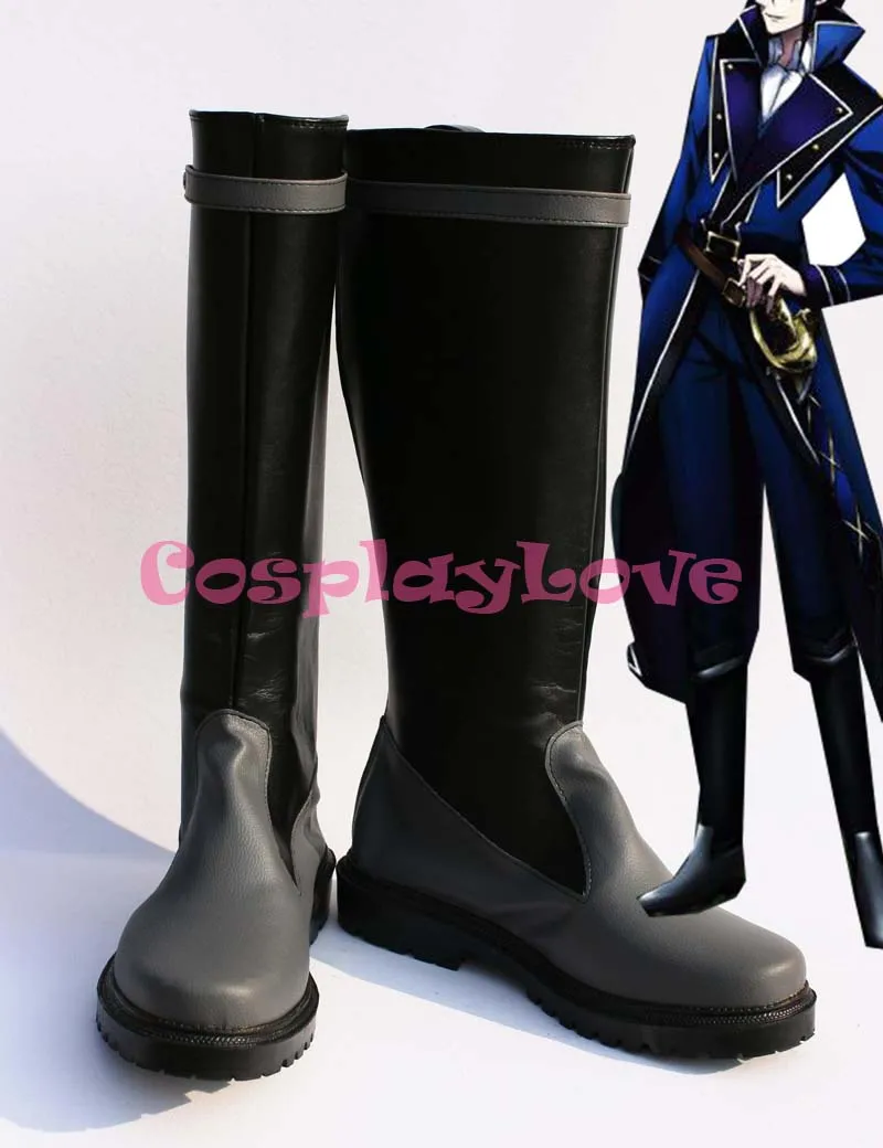 K Munakata Reisi Cosplay Shoes Boots White Hand Made Custom-made For Halloween Christmas Festival CosplayLove