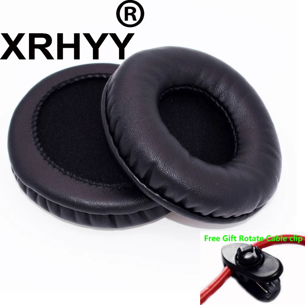 XRHYY 1 Pair Black 80mm Replacement Earpad Ear Pads Cushions For Audio Technica ATH-WS99 ATH-WS70 ATH-WS77 Headphones