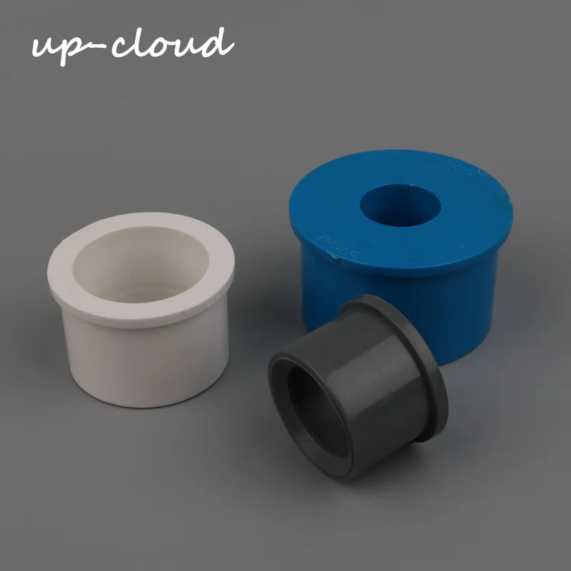 2pcs PVC Reducing Pipe Connector 20 25 32 40 50 mm Garden Irrigation Connector Water Pipe Joints PVC Pipe Fillings Pipe Bushing