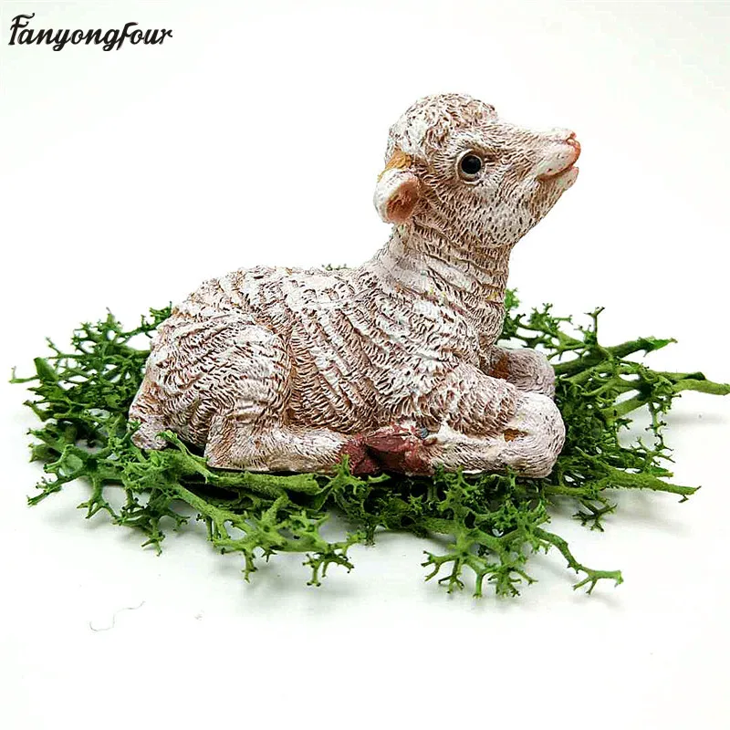 3D Sheep Shaped Silicone Mold DIY Candle Gypsum Concrete Crafts Mold Interior Decoration Tools