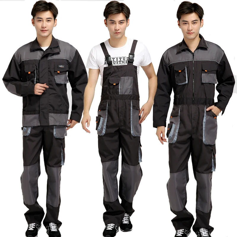 2020 New Plus Size Men Bib Working Overalls Male Work Wear Uniforms Fashion Tooling Overalls Worker Repairman Strap Jumpsuits