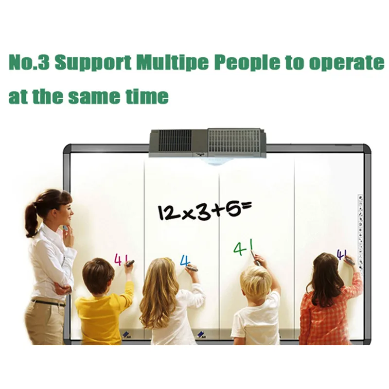 Finger touch screen smart board 10 points multi touch interactive whiteboard based Laser Optical Technology