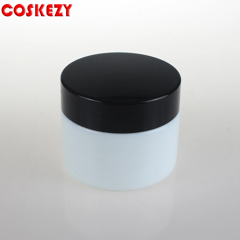 100 PCS a lot White 15ml cosmetic glass jar skin care containers for cream