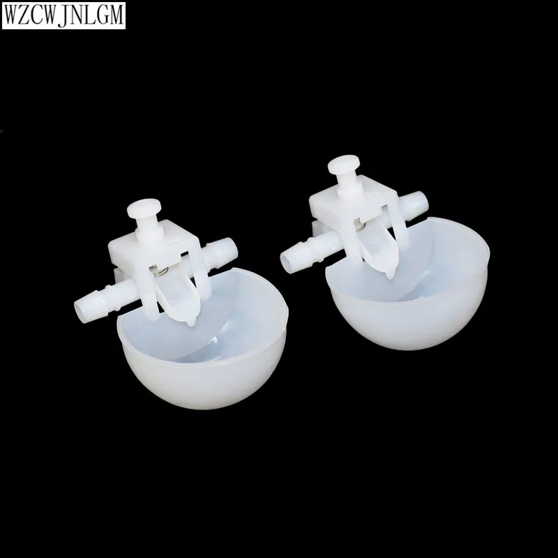 

50 комплектов белого 12 мм диспенсер для воды кормушка для животных Автоматическая клетка для птиц корм для птицы диспенсер для воды товары для животных