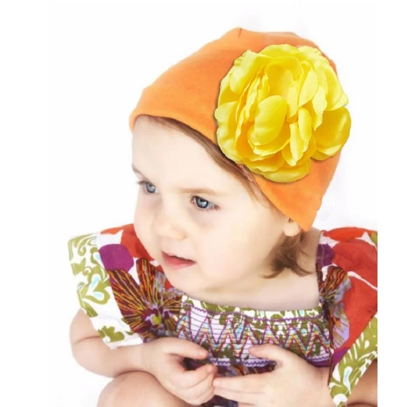 2020 Spring Baby Hats Newborn Caps Big Flower Girls Beanies All for kids clothes and accessories Newborn Beanies Cap Bonnet