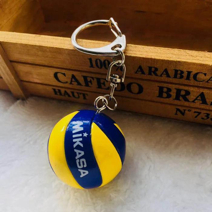 2018 Sport Beach Volleyball PVC Keychain Key Chains Chain Ring Football Beach Ball Key Ring Gifts Men Jewelry Keyring Keychains