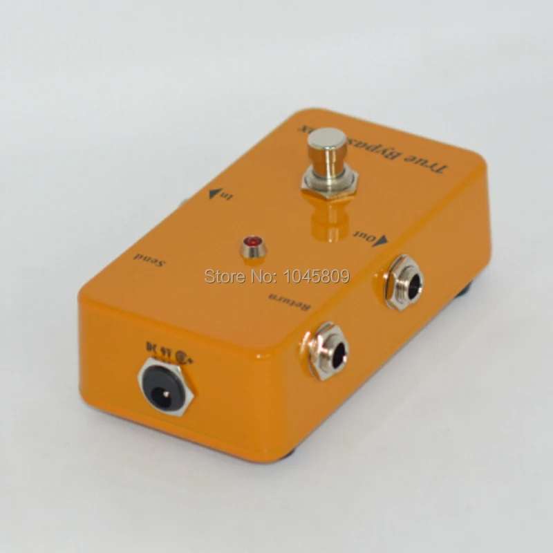 Guitar True-Bypass Looper Effect Pedal &Guitar Effect Pedal Looper Switcher  true bypass guitar pedal Yellow Loop switch