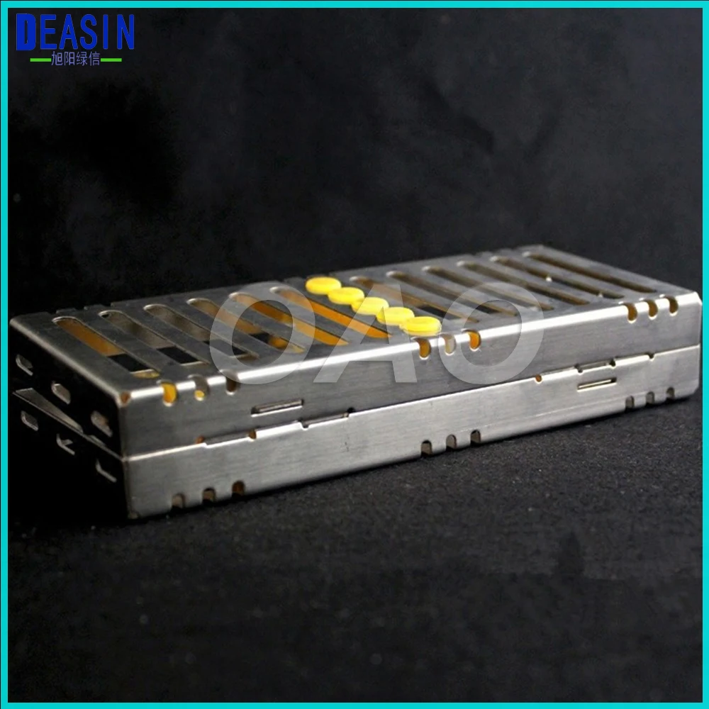 Dental stainless steel disinfection placing box for 5 pcs dental instrument for instrument disinfection plate