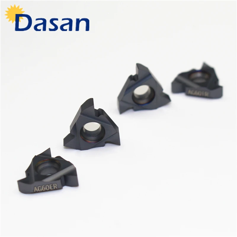 10 pcs 16ER AG60 DM20 16IR AG60 DM20 ภายนอกภายในคาร์ไบด์ thread turning inserts เครื่องจักรกลปลายมีดคุณภาพสูง