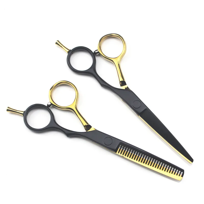 

professional Japan 440c 5.5 '' hair cutting scissors set haircut thinning barber makas haircutting shears Hairdresser scissors