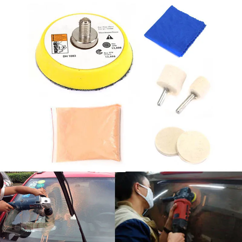 Auto Glass Polishing Kit Windshield Window Scratch Remover Repair Kit Car Stickers Auto Repair Parts Easy Washing 자동차용품