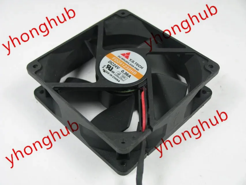 

Y.S TECH FD241238HB DC 24V 0.35A 2-Wire 120x120x38mm Server Cooling Fan