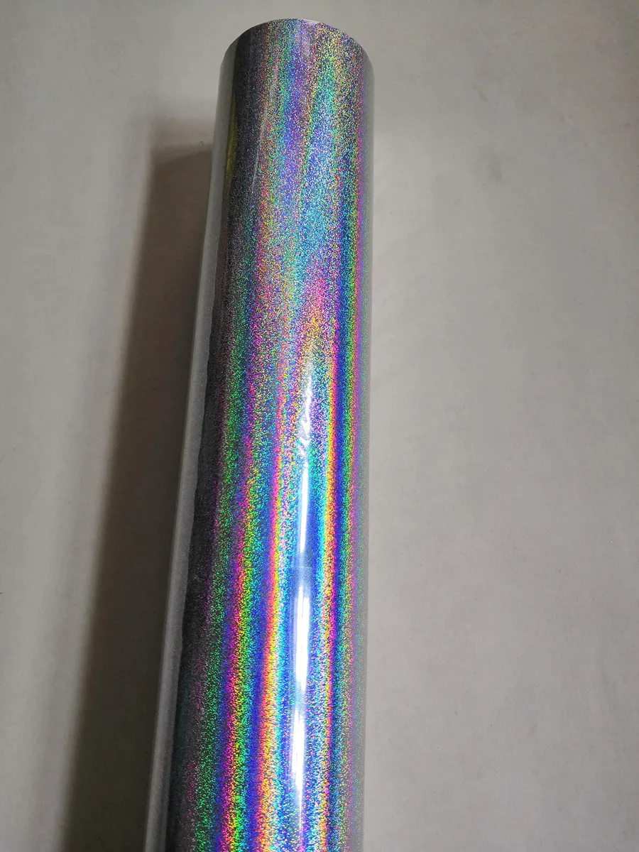 Holographic foil  B01 silver color intensive sand pattern hot stamping on paper or plastic 16cm x 120m