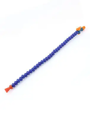 Plastic 1/4BSP Buitendraad Flexibele Water Olie Koelvloeistof Pipe Slang Blauw 40 cm Lange