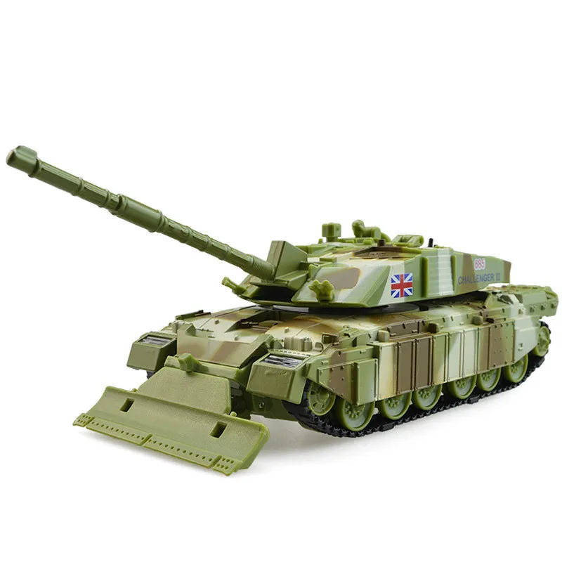 1:43 alloy tank models,high simulation challenger tank,metal diecasts,toy vehicles,pull back & musical & flashing,free shipping