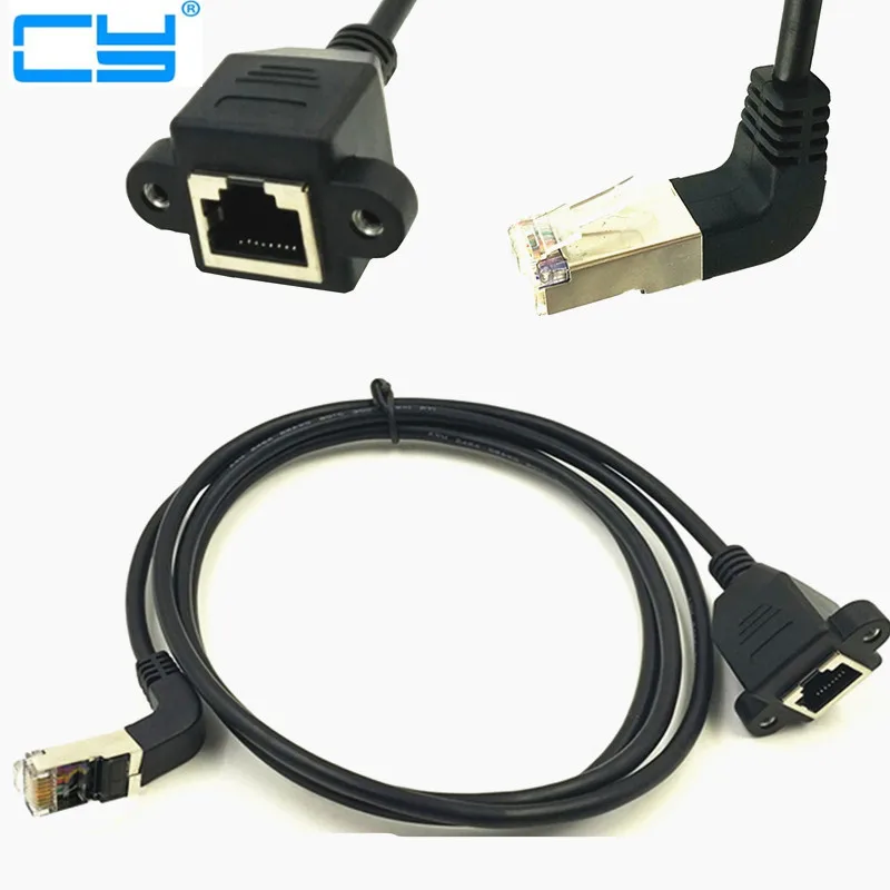 

Вниз 90 Угловой RJ45 Cat5e 8P8C FTP STP UTP Cat5 мужчин и женщин Панель Крепление LAN Ethernet сетевой кабель RJ45 30 см 60 см 1 м 1,5 м 1 фут