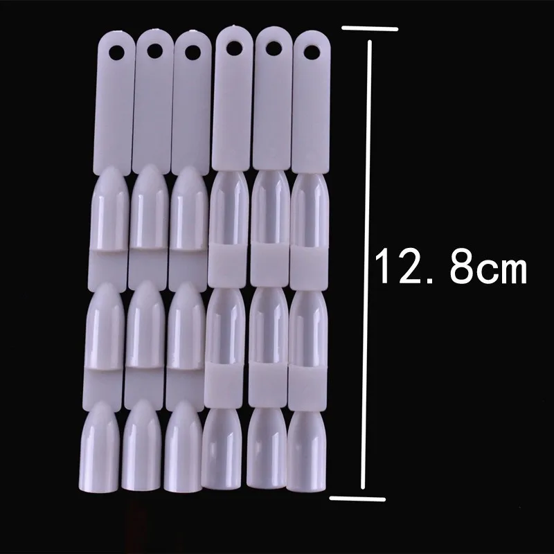 50pcs/set 150 Tips 3 Knots Nail Art Display Swatch Fan-Shaped Chart UV Gel Nail Polish Practice Color Card Palette Tool