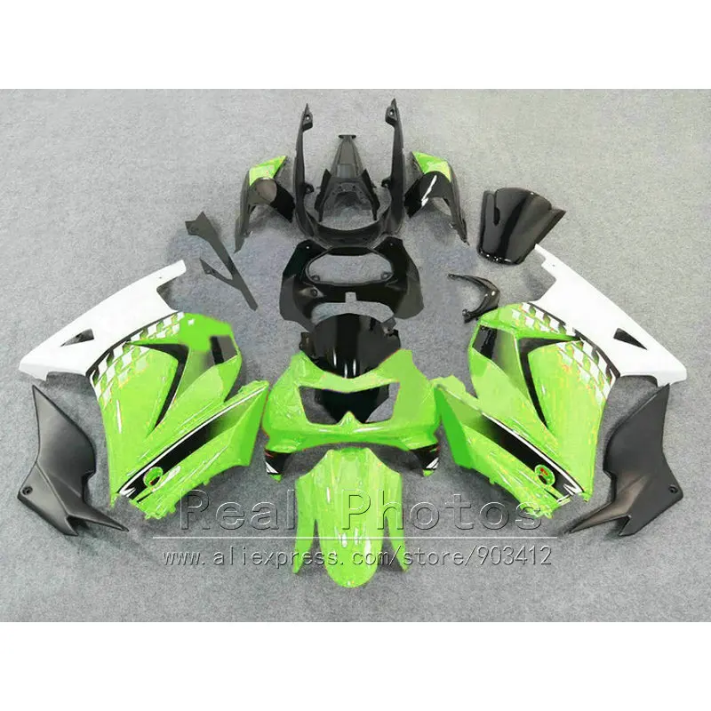 ABS plastic bodywork fairings kit for Kawasaki Ninja 250R 2008 2010 2014 EX250 08-14 ZX250R green injection mold fairing set TG5