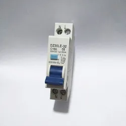 New 1P+N 16A RCBO 6KA Residual Current Circuit Breaker Over Current Leakage Protection 18mm Compact RCD DZ47LE-T1