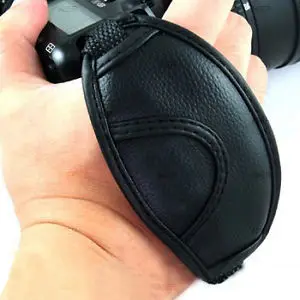 Correa de agarre de muñeca de mano de cámara de cuero