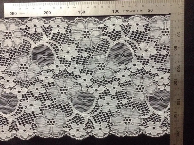 18.5cm hot selling symmetrical flower edge lace trim,BB0826B