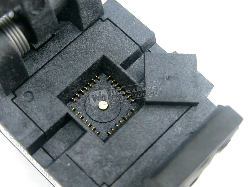 Imagem -04 - Tomada de Plástico Sintético para Teste e Queimadura Qfn28 Mlp28 Mlf28 Pacote com 0.65 mm