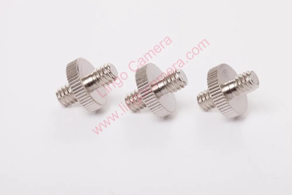 LC2504 الجملة 1/4 "إلى 1/4" ذكر مترابطة ترايبود برغي تحويل محول ل DSLR كاميرا ترايبود Monopod Ballhead