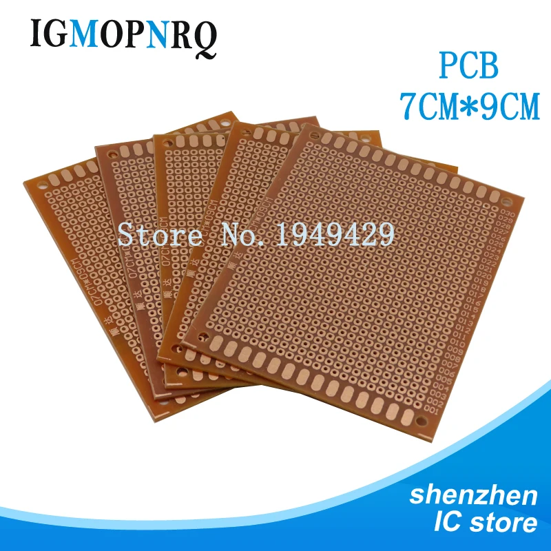 5Pcs DIY Prototype Paper PCB Universal Experiment Matrix Circuit Board 5x7cm 7*9 9x15