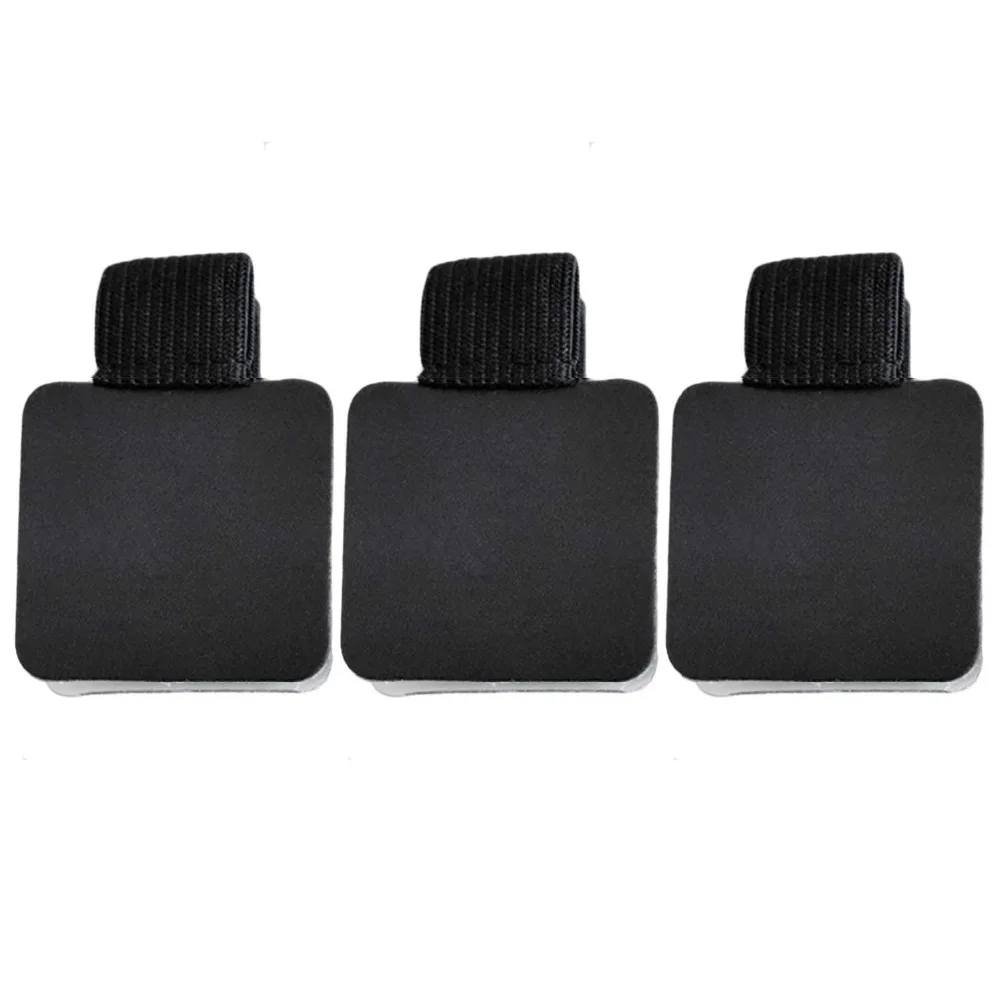 XRHYY 3 PCS Self-Adhesive Leather Pen Holders Clips with Elastic Loop For Planners School Students Hospital Notebooks