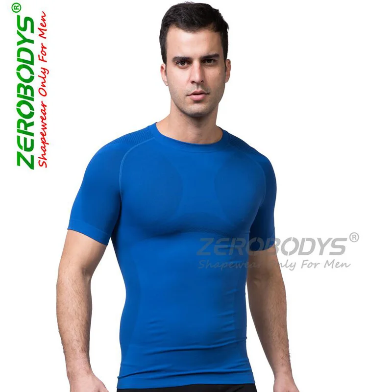 2023 Men Chest Shaper Bodybuilding Slimming Belly Abdomen Tummy Fat Burn Posture Corrector Compression Shirt Corset For Male