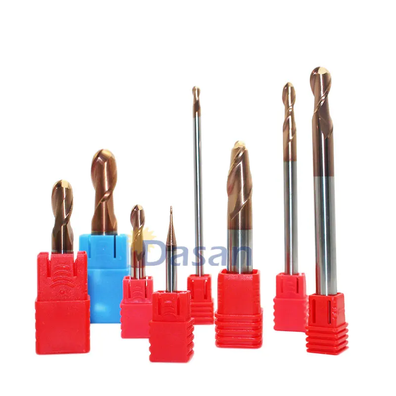 

1pc mill 8mm Carbide Ball Nose Endmills HRC60 2 Flute End Mill 1mm 1.5mm 2mm 2.5mm 4mm 5mm 6mm mill ball CNC Mill Cutter Tool