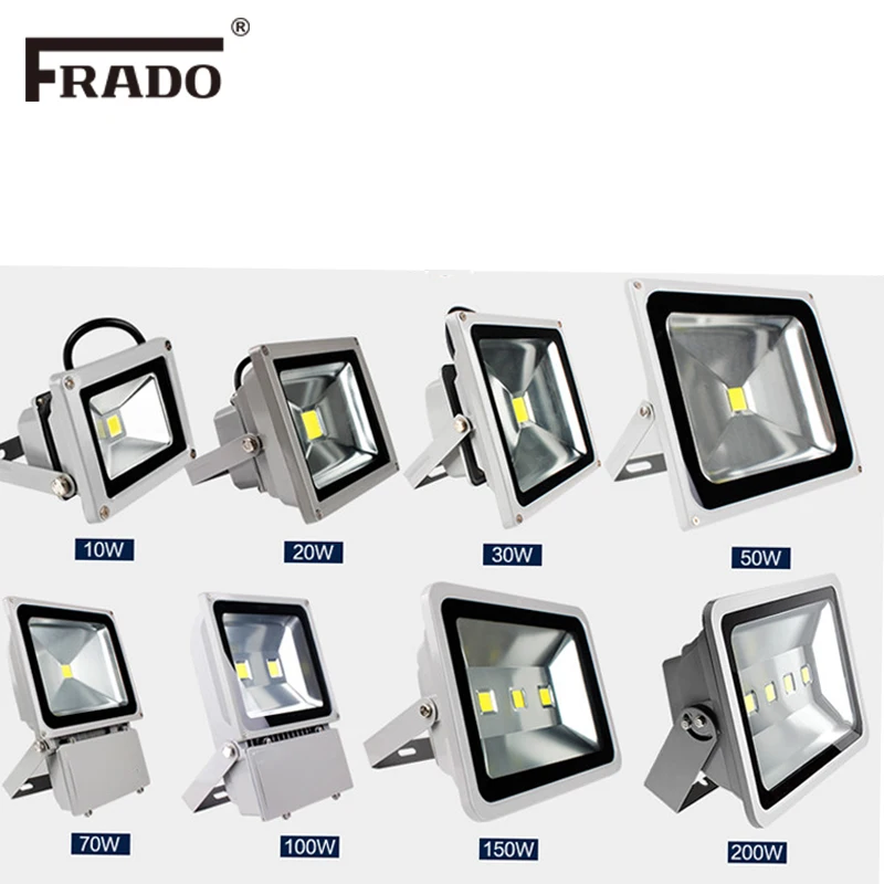 Wasserdichtes LED-Flutlicht, 10 W, 20 W, 30 W, 50 W, IP65, Flutlicht, Reflektor, 220 V, Strahler, Outdoor-Gartenlicht, Außenbeleuchtung – Detail 15