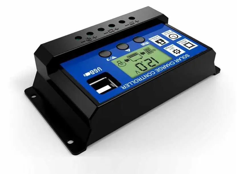 Allmelhores controlador de carregador solar automático, 12v 24v 20a, lcd, diaplay, usb duplo, controlador de alta qualidade, 2 tamanhos