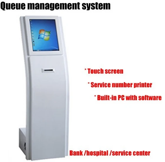led TFT lcd touch interactive hd panel display hospital Bank service Center Wireless Queue Management System with software