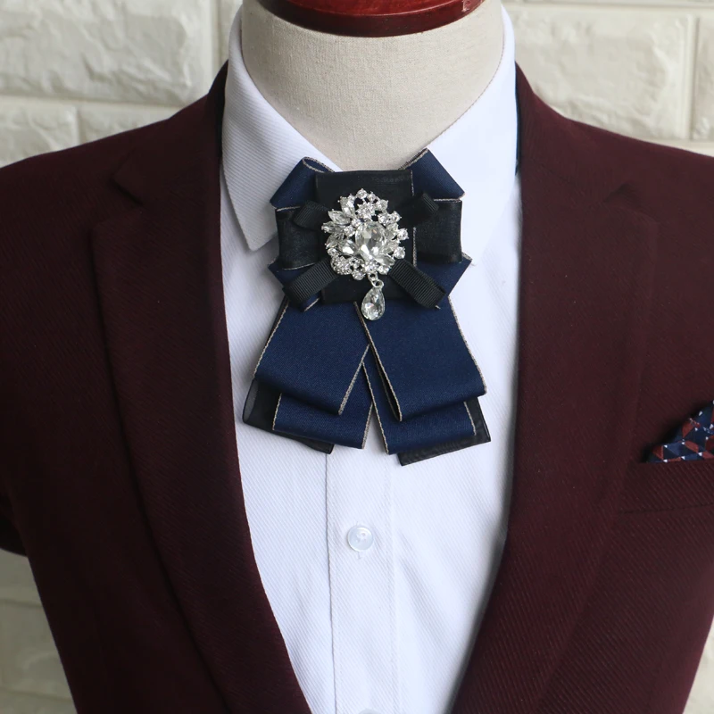 New Free Fast Shipping fashion casual Men's male women dress collar high-grade groom Groomsmen collar bow tie flowers Headdress