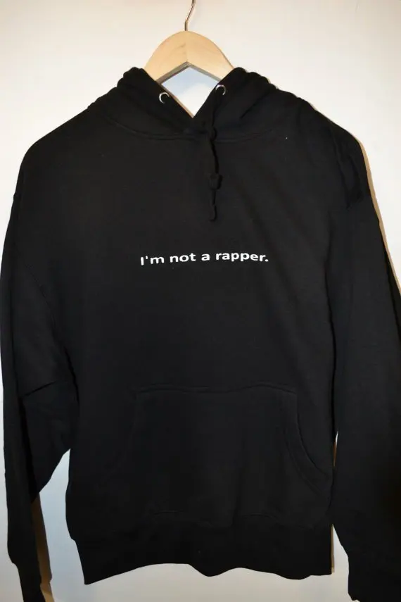 Sugarbaby I'm not a Rapper hoodie 21 savage Long Sleeve Hoodie Hipster Casual Tops High quality Fashion Tops Drop ship