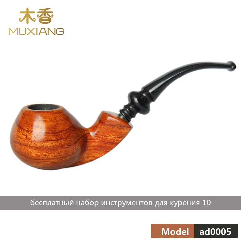 RU MUXIANG 16 Types Rose Wood Smoking Pipe  Handmade Wood Tobacco Pipe Smoking Pipe   ad0003-ad0020