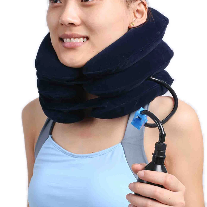 Health Care Air Cervical Neck Traction Device Has A Soft Head And Neck Support Used In The Treatment Of Cervical Spondylosis