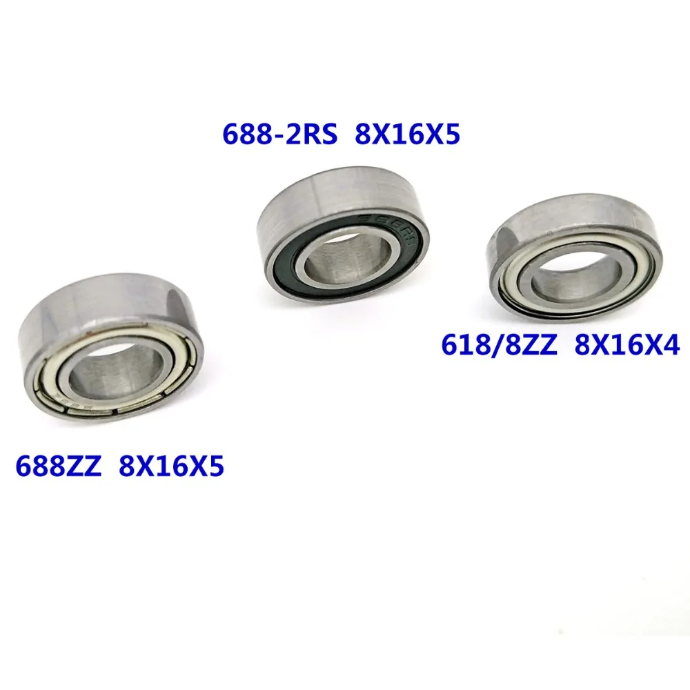 

1pcs Bearing 688 688-2RS 688ZZ 8X16X5 618/8ZZ 8X16X4 688RS 688Z MOCHU Deep Groove Ball Bearings Single Row