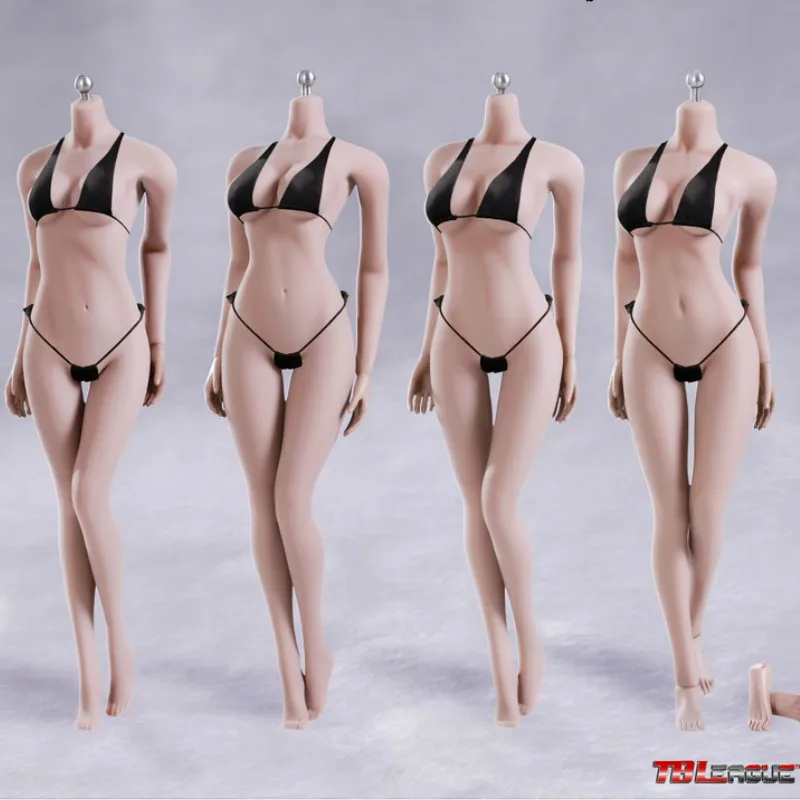 

12IN TBLeague Phicen S02A S06B S09C S12D Super-Flexible Seamless Body With Stainless Steel Skeleton In Middle Breast Size 1/6