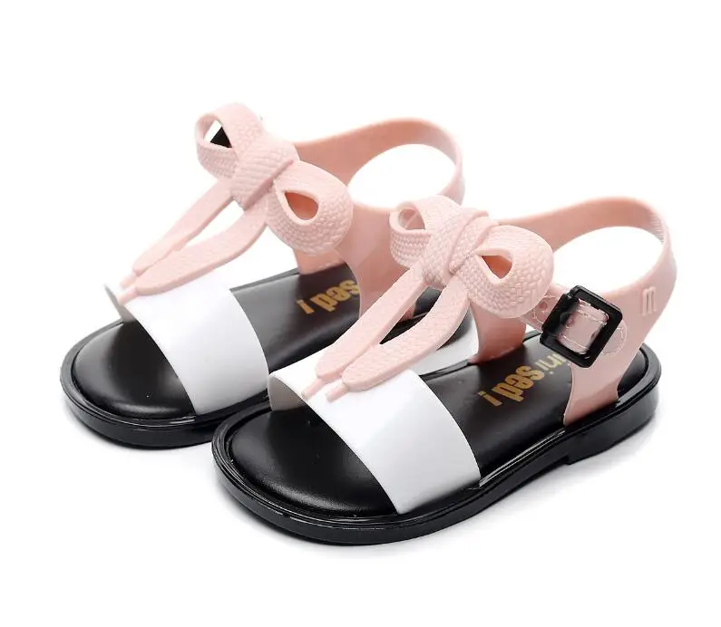 2019 New Summer Mini Jelly Style Mini Shoes Girl Non-slip Kids Beach Sandal Toddler shoe Soft Sandals 13-18 cm