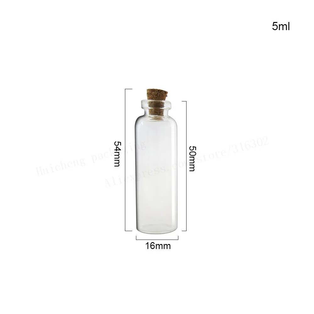 500 x 1.5ml 2ml 5ml Small Glass Bottle with Cork 1.5cc sample Glass Vials  Miini Glass Display Containers