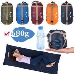 Outdoor Camping kopertowy śpiwór śpiwór kempingowy nadmuchiwany leżak Lazy Bag podróży wędrówka wielofunkcyjna ultralekka 680g