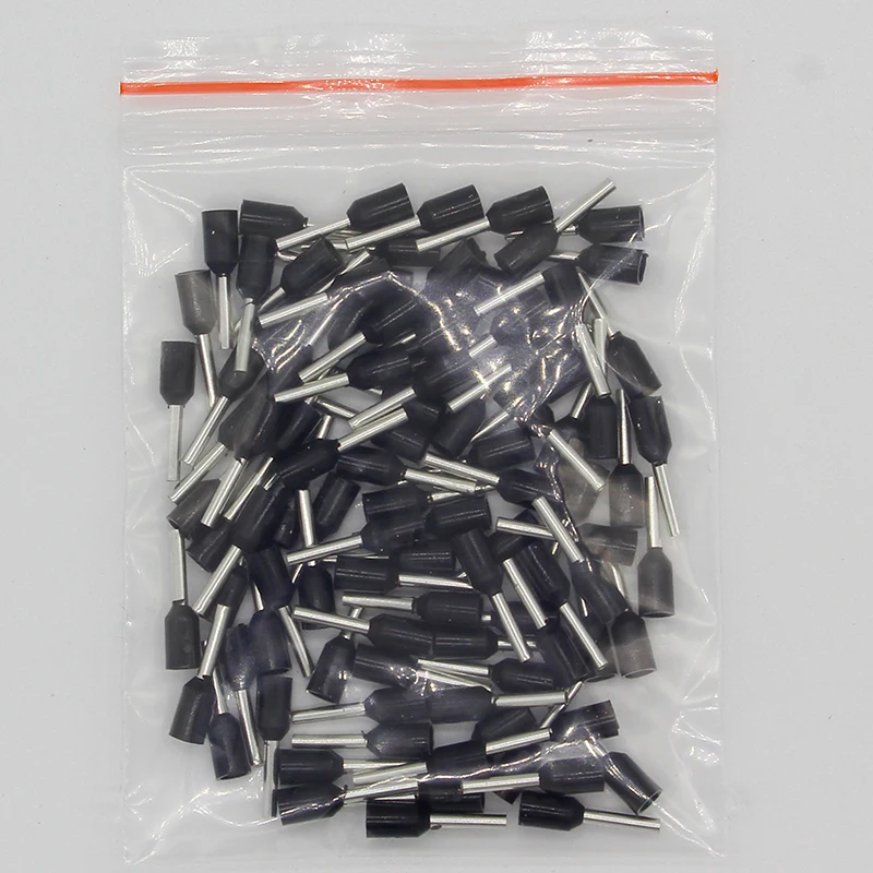 E7508 100PCS/Pack Tube insulating Insulated terminals 0.75MM2 Cable Wire Connector Insulating Crimp Terminal Connector E-