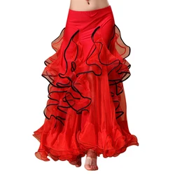 Stage Wear 2018 New Belly Dancing Clothing Long Fly Skirts Professional Women Chiffon Belly Dance Skirt Performance