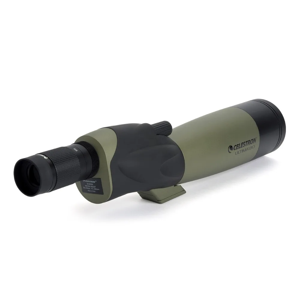 Celestron ULTIMA80 STRAIGHT Spotting Scope 20-60x Zoom Telescope Multi-Coated Waterproof for Bird Watching Hunting Travel