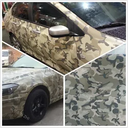 Car Stling 20*152m Camouflage car body Wrap Film Camo Army Green car-stylings stickers and Decals PVC Vinyl Car Sticker