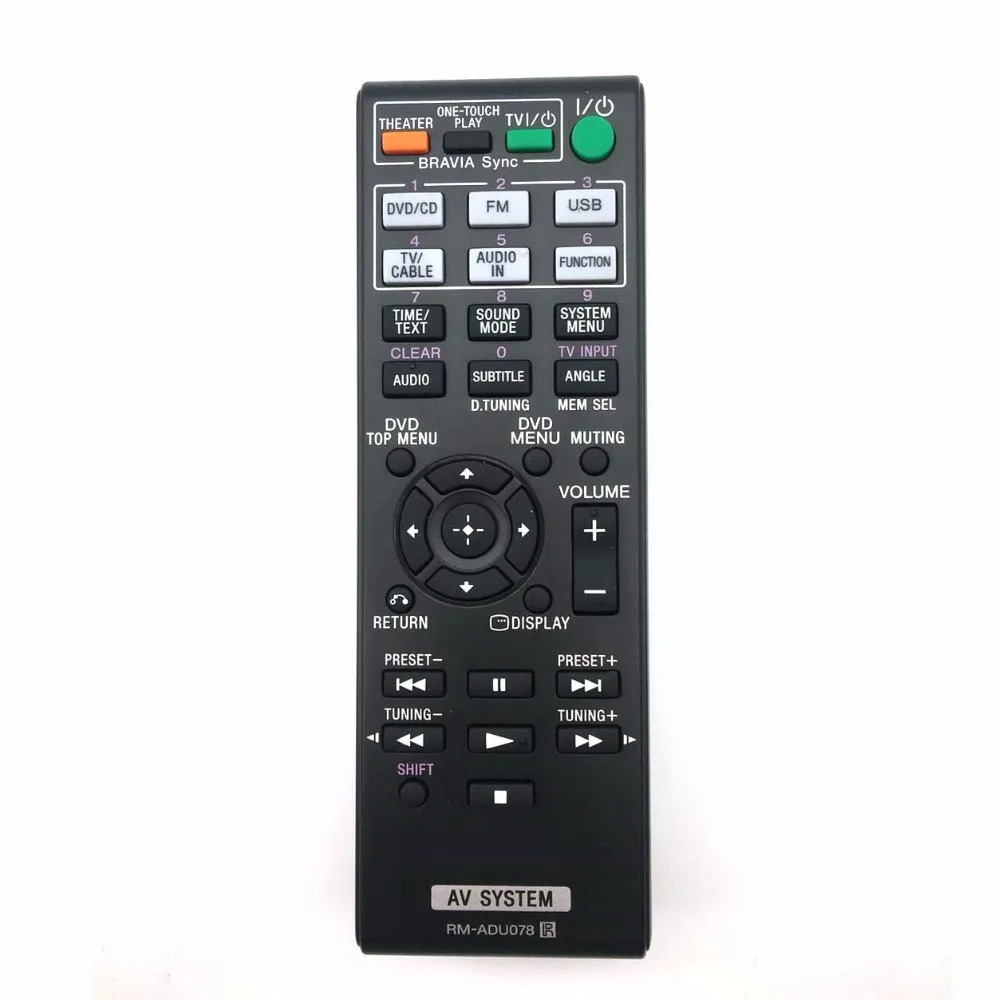 

Remote Control RM-ADU078 148764111 for Sony DVD Home Theater AV System HBD-TZ135 HBD-TZ530 RM-ADU079 HCD-DZ610 DAV-DZ170